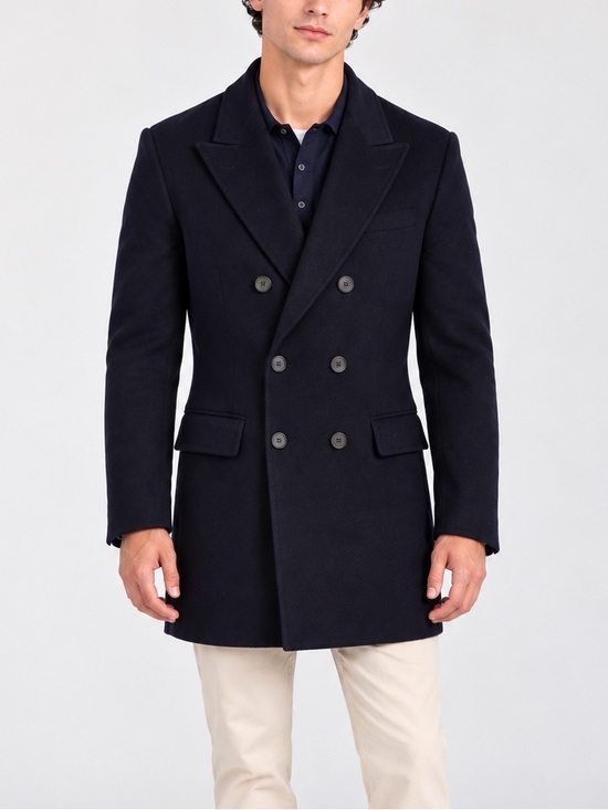 Alex Mill Other - Alex Mill Wool Double Breasted Navy Wool Jacket